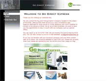 Tablet Screenshot of godirectexpress.ca